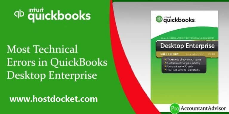 Most Technical Errors in QuickBooks Desktop Enterprise