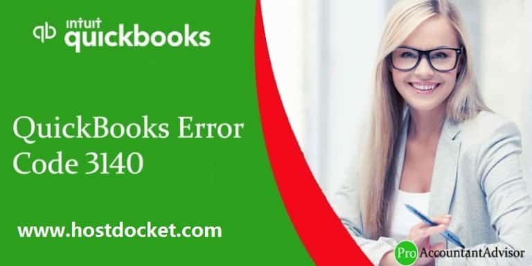 QuickBooks Error Code 3140