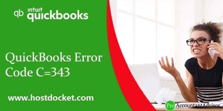 QuickBooks Error Code C=343