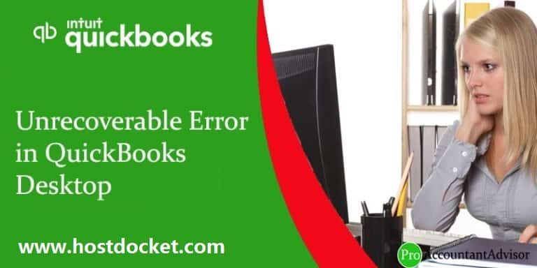 Unrecoverable Error in QuickBooks Desktop
