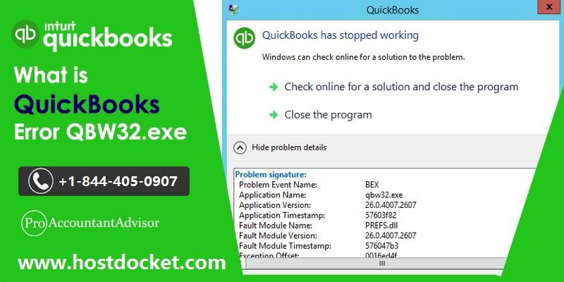 What is QuickBooks Error QBW32.exe-Pro Accountant Advisor