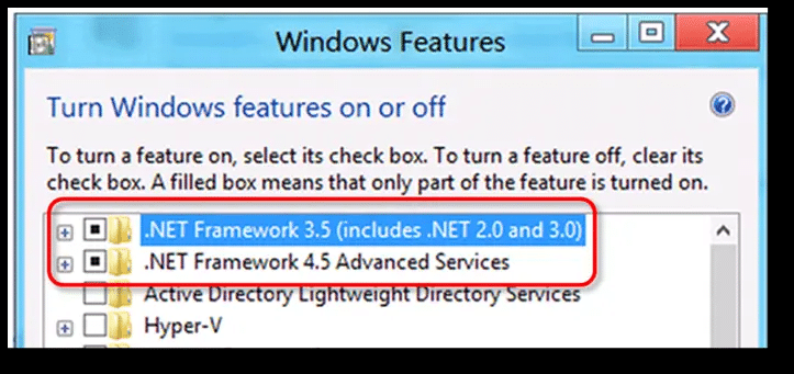 Checking-.NET framework 4.5 or later - screenshot